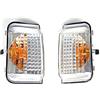 Pro!Carpentis Indicatore Freccia Specchio Dx E SX Compatibile Con Ducato Boxer Jumper a partire da Anno 2006- Vetro Trasparente Con Giallo Riflettore