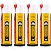 MP Produkt 4 pezzi Innotec Silicone Spray PE100 - Lubrificante, nutre e protegge a lungo in gomma, plastica, legno e metallo - Spray di servizio, elimina i rumori di scricchiolio e cigolii - PE100