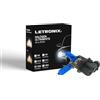LETRONIX - Lampadine alogene per auto da 12 V, 8500 K, luce bianca fredda, effetto xeno, per fari anabbaglianti, fendinebbia e abbaglianti, con omologazione ECE (effetto LED)