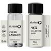SD COLORS CELESTITE GRIGIO 1K3 - Vernice per ritocchi da 15 ML, colore grigio celestite (1 pezzo+lacco)