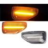 Kakulkomen 2pcs luci LED segnale di rotazione indicatori specchio laterale sinistro + destro con funzione dinamica compatibile con Dacia Logan 2 Sandero 2 Duster 2 Stepway Duster