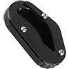 Bnineteenteam Imbottitura Cavalletto Laterale Piastra Cavalletto, Cavalletto Laterale Moto Ingrandisci Imbottitura Estensione Cavalletto Adatta per Bonneville T100 / T120 (Nero)