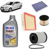 OP Kit tagliando 4 filtri + 6L olio Mobil FE 5W30 per Ford Mondeo IV 2.0 TDCi gasolio 2007-2014