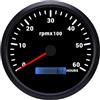 Zohisin Tachimetro nautico 110mm 6000RPM con contatore ore retroilluminazione a 7 colori tachimetro auto e imbarcazioni compatibile con camper yacht camion quadrante nero coperchio nero