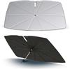 VIGOEXPRESS SHADESHELLA - Parasole anteriore per auto, 140 x 79 cm, rotazione migliorata a 360°, pieghevole, design pieghevole