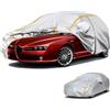 Generico Telo Copriauto per Alfa Romeo 159(2005-2010) Telo Copriauto da Esterno,Copertura per auto impermeabile antivento antigraffio resistente ai raggi UV
