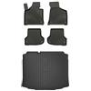 MOTOS Set di tappetini in gomma e tappetini per il bagagliaio per Audi A3 Sportback 8P 2003-2013 Migliorare il comfort di viaggio con tappetino antiscivolo auto 3D- tappetini per tutte le stagioni aut