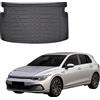 J&J AUTOMOTIVE SCOUTT Vasca Bagagliaio per Volkswagen Golf 8 Dal 2020 Piano Superiore, in TPE su Misura, Proteggi Baule con Bordo Alto 4 cm, Antiscivolo, Inodore