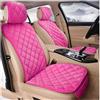 NOKRGQW Coprisedili Auto Coprisedile Rosa Per Auto Per Donna Caldo Invernale In Peluche Cuscino Per Sedile Antiscivolo Universale Per SUV E Berlina Coprisedile Auto(Front Pink 2pcs)