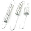 A ABSOPRO Molla Cavalletto Moto Argento 3 Pezzi Metallo | Dimensioni Piccole: 8.3x1.6 Cm, Medie: 10.2x1.5 Cm, Grandi: 10.4x1.4 Cm. Diametro Foro: 12.7 Mm. Nota: Differenza 0-3 Mm