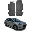 OMAC Tappetini in Gomma Compatibili con Ford Puma 2019-2026 Tappetini Auto Gomma Nero 4tlg