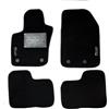 Generico Set di Tappetini Auto in Moquette per Fiat 500X, 4 Pezzi, Nero, con Bordino Antiscivolo e Battitacco (qualità moquette standard 6mm, 2 ricami)