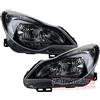 Johns Set di fari alogeni adatto per Opel Corsa D 2011- H7 H1 Rec. sinistro con TFL