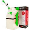 RACETECH TANICA Carburante RTECH 15LT con Tubo Flessibile E Tappo Trasparente-Verde
