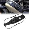 XZKHCHCO Pannello Coprisedile Per Serbatoio Carburante In Pelle PU Nera Per Moto, Per Harley Sportster Iron 883 1200 XL Universale