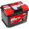 Start Batteria Auto 60AH 12V 460A polo positivo sinistro Cassetta L2
