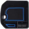 Generic Vassoio portaoggetti for console centrale, compatibile con Volkswagen T-ROC 2018-2024, accessori for portabicchieri auto.(Blue)