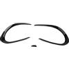 Three T FSFYUK Paraurti anteriore per auto, pinna canard, nero lucido, spoiler anteriore, splitter, spoiler, labbro, copertura per Classe CLA W117 C117 CLA45 CLA200 CLA220 2016-2018