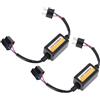 ZASCHMOY Pacchetto 2 Decodificatore Canbus H4 con Plug 9 a 16v e Riproduci Resistenza Antifamparsa per Prestazioni del Faro Privo di Errori