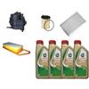 AOQ ORIGINAL QUALITY AOQ - KIT TAGLIANDO 4 FILTRI COMPATIBILE CON CITROEN C3 1.4 HDi C2 Peug. 1007 307 + 4 lt.olio 5w30