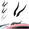 XKrmp Universal Car Roof Dragon Horns - No-Drill 3D Devil Horn Auto Ornament, All-Weather Waterproof Exterior Decor, Tool-Free Installation for SUV/Sedan/Hatchback (Carbon Fiber Black)