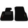 Somer Car Kit Tappetini Auto SOLO ANTERIORI 2pz compatibili con BMW Serie 3 F30 2012-2019 | Set 2 tappeti anteriori su misura in moquette, bandiera Italia