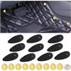 carleef 10 clip per tappetini auto, con chiodi a pentagramma dorati, accessori universali per interni auto, per la maggior parte delle auto, camion, SUV