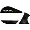 Paraserbatoio.it ADESIVO RESINATO PROTEZIONE CARTER EFFETTO 3D, PER MOTO COMPATIBILE CON BENELLI TRK 702 X (VERDE/GIALLO FLUO)