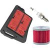 AHL Filtro Aria 13781-05H00-000 & Filtro Olio & Candela di accensione Compatibile con SUZUKI AN400 BURGMAN 2007-2015