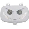 REPLAY - MASCHERA FARI ALOGENI REPLAY RR8 PER MBK 50 BOOSTER 1999>2003-YAMAHA 50 BWS 1999>2003 BIANCO CON LED BIANCHI **