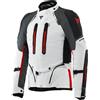 DAINESE Super Adventure Absoluteshell impermeabile Giacca tessile moto, grigio chiaro/nero/rosso, 58