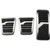 Axexnejv Copri Pedali Per Mitsubishi Per Pajero Per Shogun Per Montero V20 V60 V73 V77 V80 V87 V93 V97 1991~2021 Pedale Freno AT MT Pedale Auto Copripedali Antiscivolo(3PIECES)