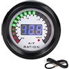 Aramox 52mm Car Air Fuel Ratio Gauge Auto Air Fuel Ratio Monitor LED Blu Digitale per 12V 468 Cilindro Benzina Veicolo