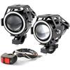 Wjwftcmk Faro Anteriore PER Benelli PER TRK502 X PER TRK 502X 2021 PER TRK 502 Faro Anteriore Per Moto Fendinebbia Anteriore U5 12V LED Lente Faretti Proiettore Luce Moto Anteriore Faro(U7-2PCS)