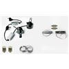 Generico KIT LAMPADE H4 Biluce ILLUMINAZIONE LED FARI FANALI LUCE TARGA Fanalini per tutte le Panda modello 141 prodotte dal 1986 al 2003 - GE069