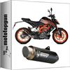 MOTOTOPGUN mivv scarico omologato cat-oem gp-pro inox nero compatibile con ktm 125 duke 2021 2022 mototopgun