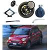 D'ANGELO 1988 Kit Ruotino di Scorta 16 compatibile con Fiat 500X con Cric, Chiave, Vite, Guanti e Sacca