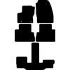 Kovvar Tappetini Auto adatti per Ford C-Max 2010-2015 - Versione: Grand C-Max | Distanza punti di fissaggio (conducente) 26,6 cm - Serie: Luxury