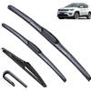 TOLUXY Compatibile con Jeep Compass MK2 MP/552 2016-2020 Tergicristalli anteriori posteriori Decespugliatori Accessori J Hook 2016 2017 2018 2019 2020
