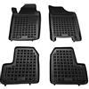 MTM Tappetini Gomma per Peugeot 206 09.2007-2013 Design a Vaschetta, su Misura con Bordi Rialzati cod. 3D 5598