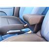WOOD COMPANY Bracciolo Compatibile con Fiat Grande Panda Versione Benzina in Tessuto Nero con Cuciture Gialle (Non Adatto alla Versione Hybrid o Elettrica)