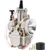 Cvgffs Carburatore Per Carburatore Universale Keihin Koso Oko Per Moto 2T 4T PWK 21 24 26 28 30 32 34 Mm Con Getto Di Potenza Per Motore Carburatore Moto(PWK-34)
