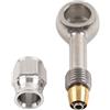 Generic SIKUAI 1 PZ 10.2mm 3/8 Eye Banjo Tubo Terminali AN-3 0 Gradi Freno In Acciaio Inox Per Moto Da Corsa Tubo Freno Moto Universale