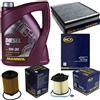 QR-Parts MANNOL - Set di filtri, 5 litri, olio motore Diesel TDI 5W-30 API SN/CF SCT Germany