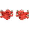 Akozon Sostituzione Pinza Freno Anteriore e Posteriore 2 Pezzi Pinza Freno Rossa Pinza Freno per Auto Sportive Per 47cc 49cc 2 Tempi Pocket Bike Mini Dirt Bike