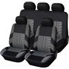 YUEDAM Auto Set Completo di Coprisedili per Nissan X-Trail 2002-2007, Traspirante 5 Posti Auto Copri Sedili Antiscivolo Confortevole Protezione Accessori,B/Gray