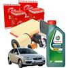 Ricambi Auto SMC Kit Tagliando Completo per Ford Focus II 1.6 Tdci 90 CV - 4 Filtri Speed (Aria, Olio, Carburante, Abitacolo) + 4 Litri Olio Motore Castrol Magnatec 5W30 A5