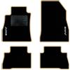 QUEMAR Tappetini Auto per Nissan Juke I, Bordo Beige, 2 Ricami | 2010-2019 / Kit Tappeti Moquette e Gomma su Misura / Set 2 Anteriori + 2 Posteriori / Ricami e Colori Personalizzati