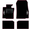 QUEMAR Tappetini Auto per MINI Countryman R60, Bordo Rosa, 2 Ricami | anche Paceman R61 / 2010-2016 / Kit Tappeti Moquette e Gomma su Misura / Set 2 Ant. + 2 Post./ Ricami e Colori Personalizzati
