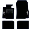 QUEMAR Tappetini Auto per MINI Countryman R60, Bordo Blu, 2 Ricami | anche Paceman R61 / 2010-2016 / Kit Tappeti Moquette e Gomma su Misura / Set 2 Ant. + 2 Post./ Ricami e Colori Personalizzati